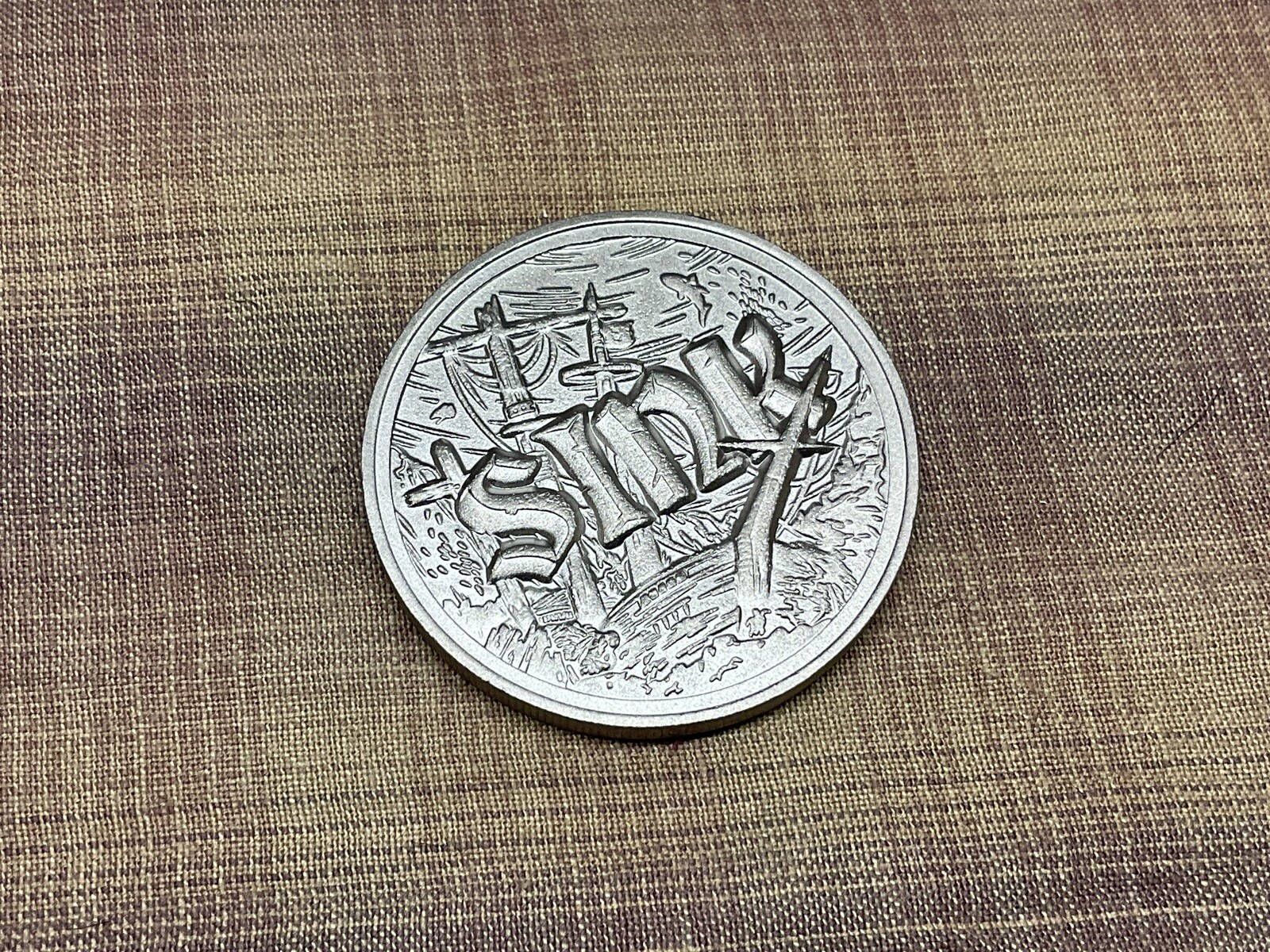 Peter Mckinnon Pete's Pirate Life Sink Or Swim Titanium EDC Coin