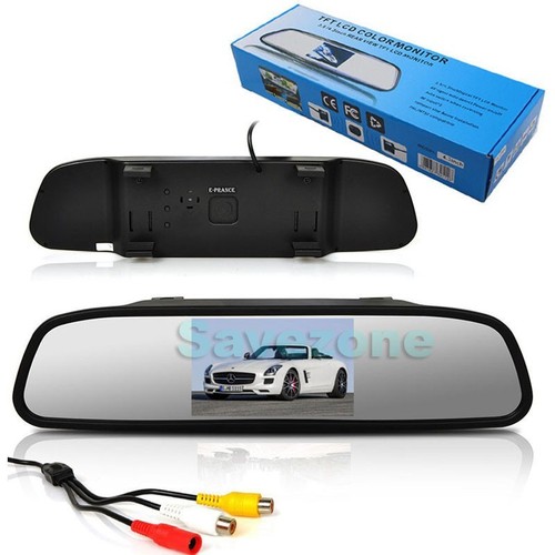 4.3 inch LCD Mirror Monitor +7IR LED Reversing Wireless Camera Car Rear View Kit - Picture 5 of 12