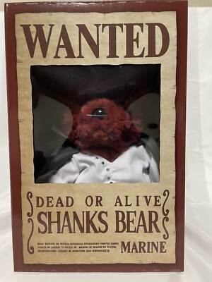 Movie One Piece Film RED Shanks Teddy Bear Plush toy doll Shueisha