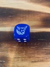 Yu-Gi-Oh! Legendary Duelist Season 3 Dice- Winged Kuriboh Rare Opaque Blue