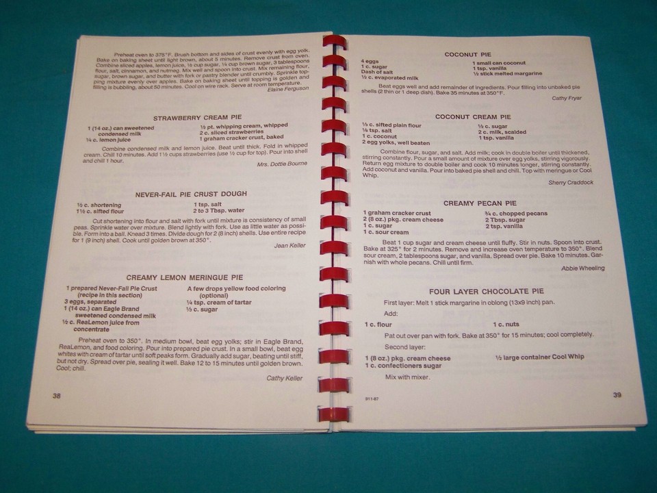Moses Cone Memorial Hospital Cookbook 1987 Greensboro NC Radiologic
