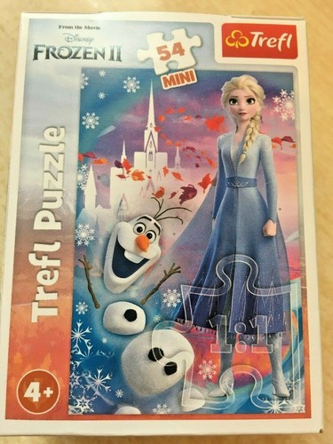 Disney Frozen II 4 x Trefl Mini Jigsaws 13x20cm 54 Pcs - Elsa Anna Olaf Kristoff - Picture 3 of 7