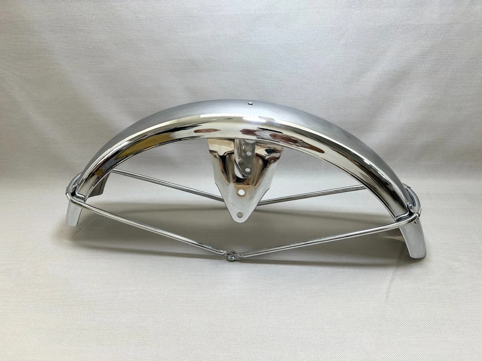 1969 Suzuki T350 T 350 Rebel Front Fender High Quality Mud Guard Steel Chrome 69 - Image 2 of 4