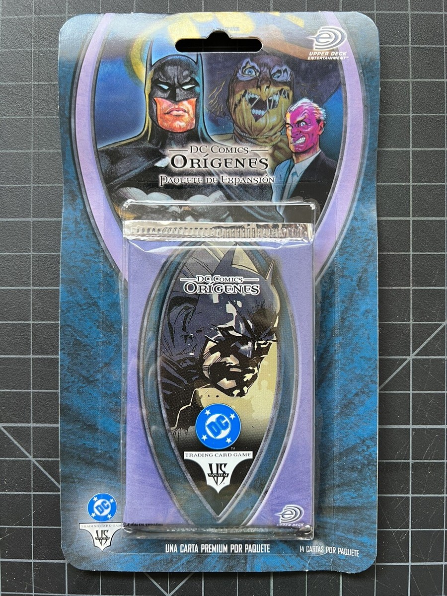 VS System: DC ORIGINS NEW and SEALED BOOSTER PACK tcg Trading Card Game  SPANISH! | eBay