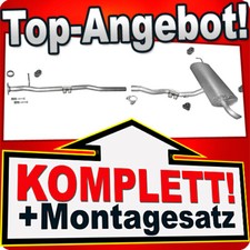 Auspuff für NISSAN QASHQAI 1.5 DCI für ohne DPF Auspuffanlage