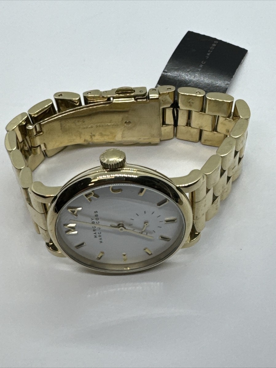 Marc by Marc Jacobs Baker MBM3243 Women Gold Tone Analog  display picture 3