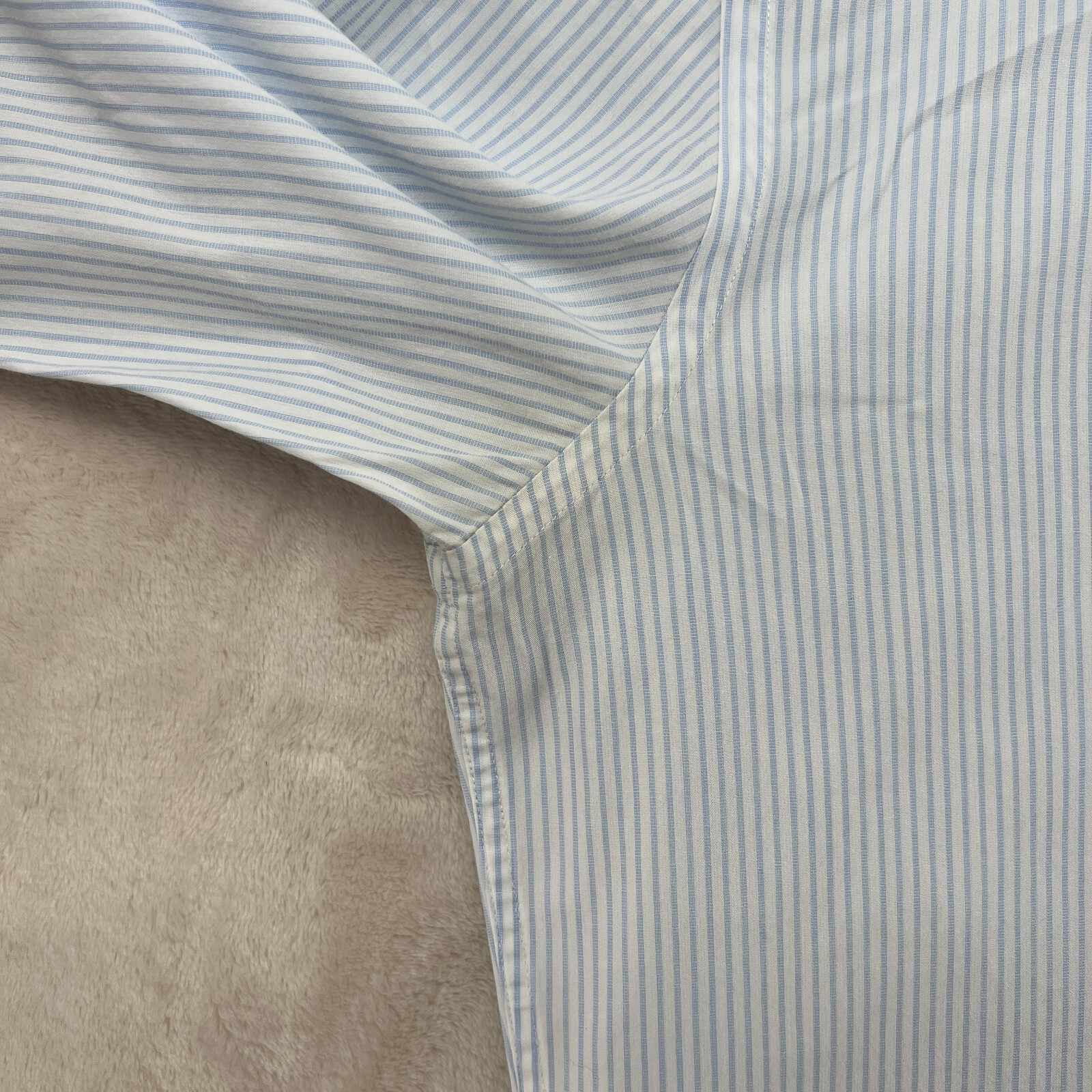 Hugo Boss Slim Fit Men's 16 White Stripe Long Sleeve Dress Shirt thumbnail 6