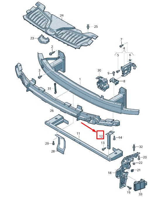 NOUVEAU COUVERCLE DE PARE-CHOCS AVANT AUDI A8 4N 4N0807352A
