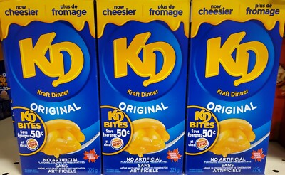 36 Boxes KD Kraft Macaroni & Cheese Dinner original 200g Pastas Each