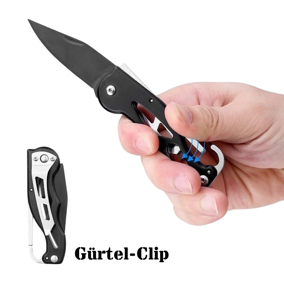 Kleines Taschenmesser 42a konform legal führen EDC Klappmesser Zweihand Messer - Bild 2 von 4