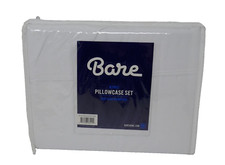 Bare Home King Pillowcase Set 1800 Ultra Microfiber Optic White