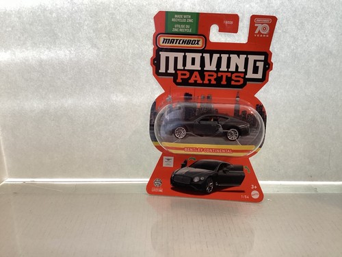 Matchbox Bentley Continental Dark Gray #1 - 2023 Moving Parts
