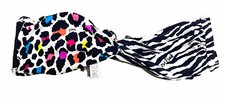 Victoria's Secret Pink Bandeau Bikini Top Women's Junior Size Med Animal Print