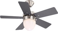 Ø 76 Cm Mini Deckenventilator Mit Fernbedienung Wohnzimmer Lampe Und LüFter