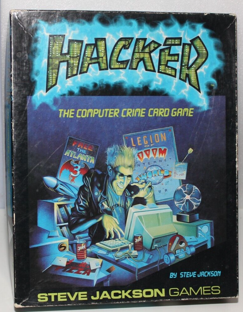 HACKER THE COMPUTER CRIME CARD GAME STEVE JACKSON GAMES COMPLETE IN BOX