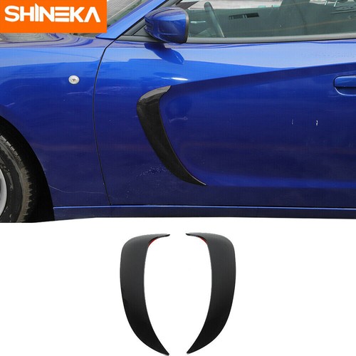 Front Door Side Fender Scoops Fin Vents Cover Trim For Dodge Charger