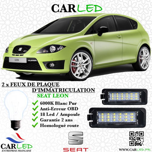 LED Éclairage De Plaque Pour Seat Ibiza 6K 6L León 1M Toledo 1M 5P 71501