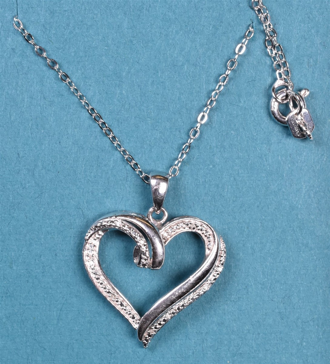 Kay Jewelers Diamond Accent Sterling Heart Necklace