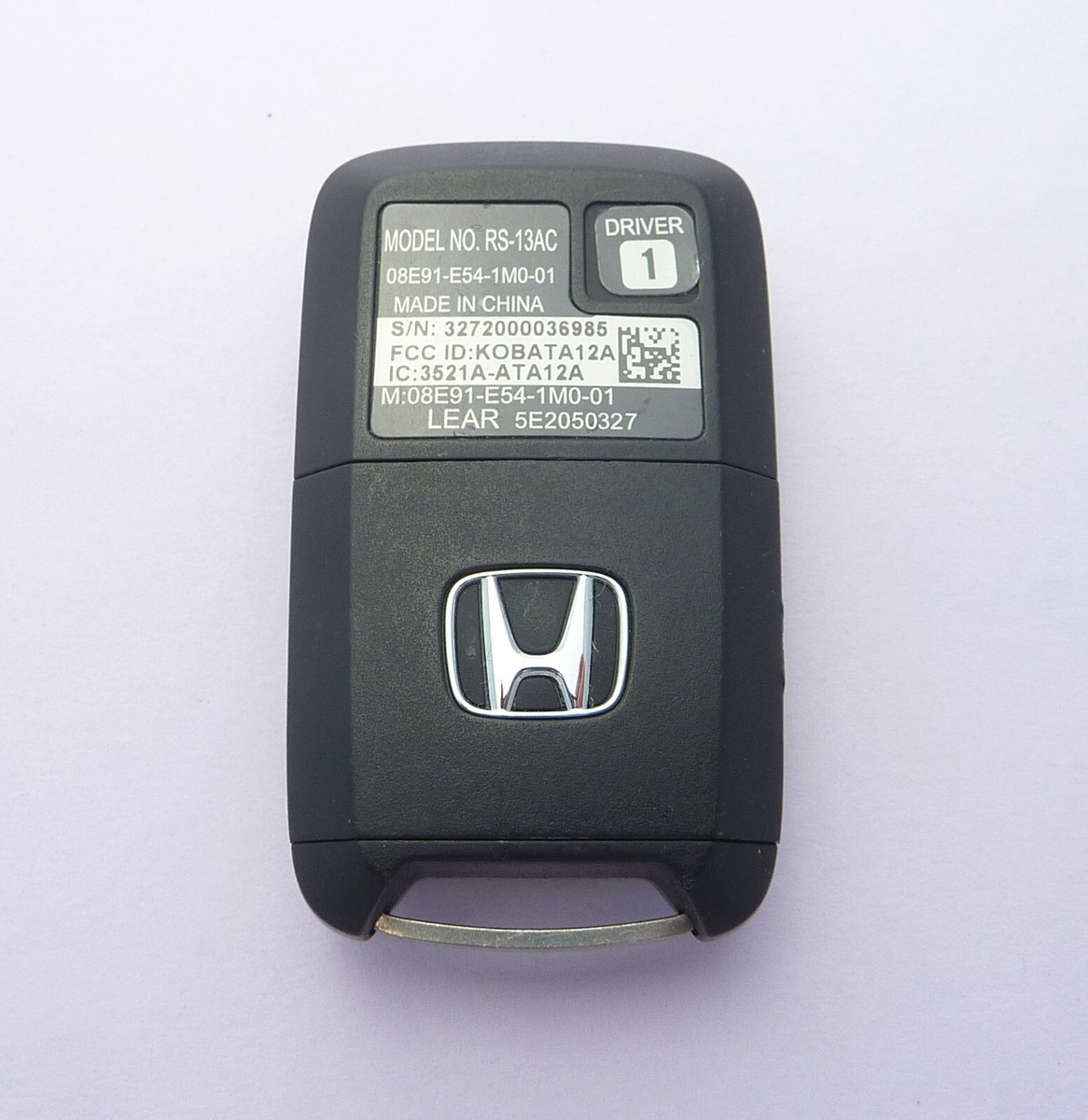 HONDA keyless entry remote start DRIVER #1 RS-13AC, KOBATA12A