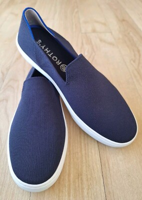 Rothy\'s classic  Navy blue Slip-Ons with Blue Trim Rothy main image 3