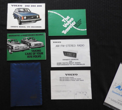 1976 Volvo 242/244/245 Owners Manuell OPERATER'S Führung DL L Gl (US / Kanada)