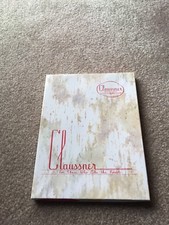 1 Pair Vintage Boxed Claussner Beige garter Stockings 8 1/2-9 1/2 Flat Knit