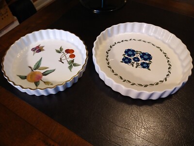 Quiche Flan Dish 7.5 Inch Royal Worcester Evesham & Taunton Vale 9'' Quiche dish