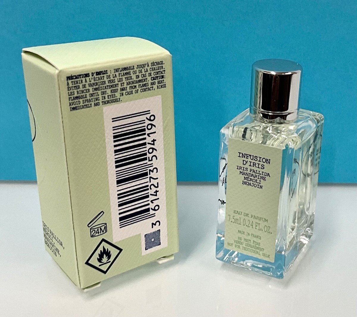 PRADA MILANO INFUSION D'IRIS EAU DE PARFUM 0.24OZ/7.5ML MINI FLUID