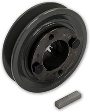 CAST IRON ELECTRIC MOTOR PULLEY SHEAVE 4.25", 1 SINGLE GROOVE FOR B, BX, 5L BELT