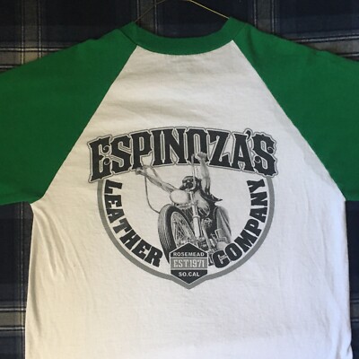vintage Espinoza's Leather Co. Jersey motorcycle T-shirt size M