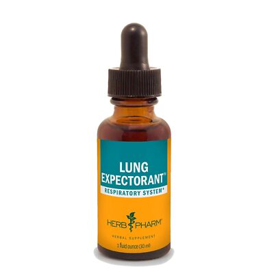 Herb Pharm Lung Expectorant Herbal Supplement for Respiratory Health 1 Oz