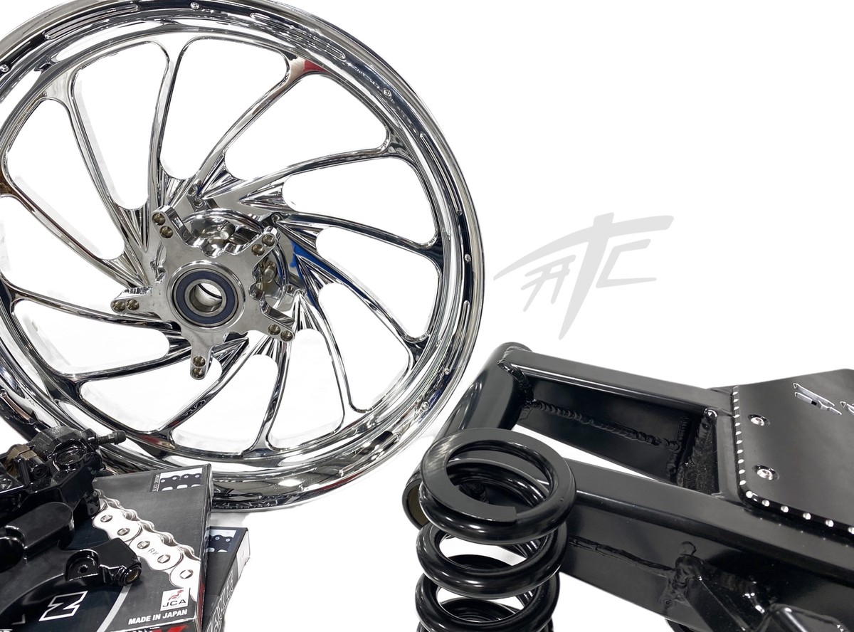 330 STEALTH FAT TIRE KIT CHROME TURBO WHEELS 06-11 KAWASAKI NINJA