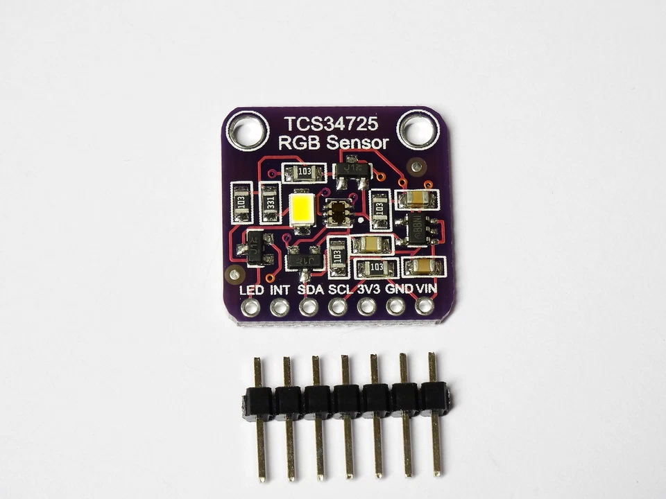 TCS34725 Color RGB Sensor mit IR Filter und LED Modul Platine - Bild 2 von 4