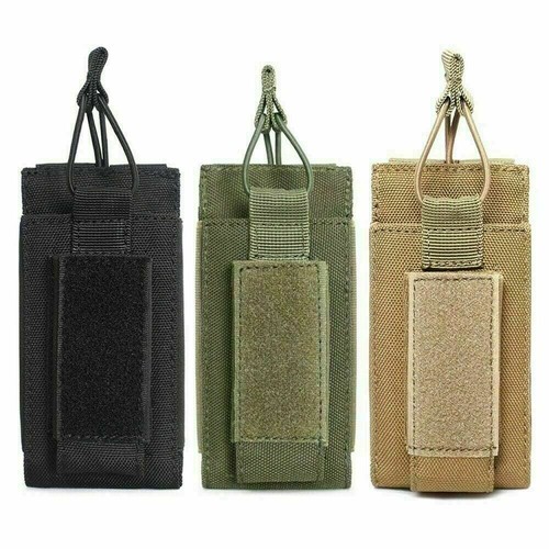 1000D Tactical Molle Magazine Pouches 5.56 9mm Rifle Pistol Bag Holder Hunting - Foto 1 di 11