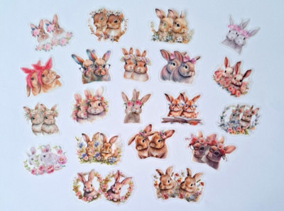Hase Aufkleber, Journal, Scrapbook Planer 40 Stück Hase Hase Handyaufkleber