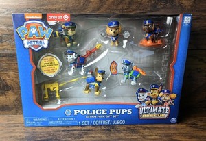 paw patrol police pups action pack gift set