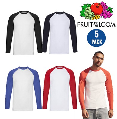fruit of the loom baseball long sleeve