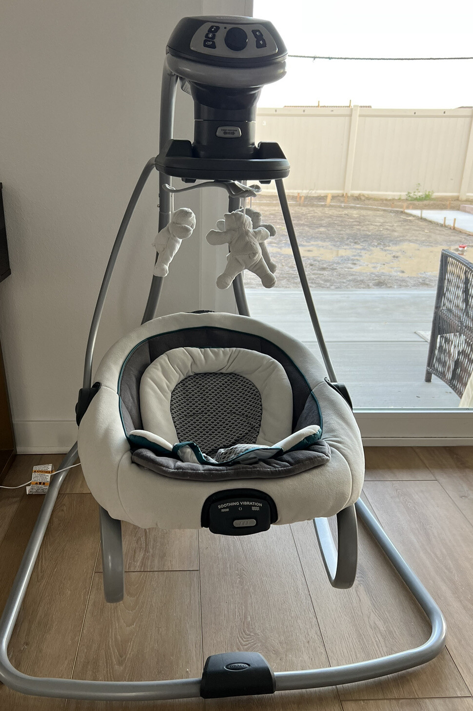 Copertura Di Ricambio Per Graco Simple Sway Abbington/Duetsoothe Zaffiro - Colore Grigio, Usata