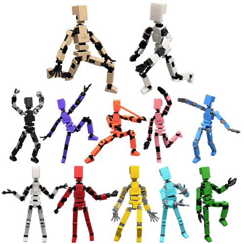Multi Joint Movable Model 3D Printed Mechanical Robot Figures for Kids Gift