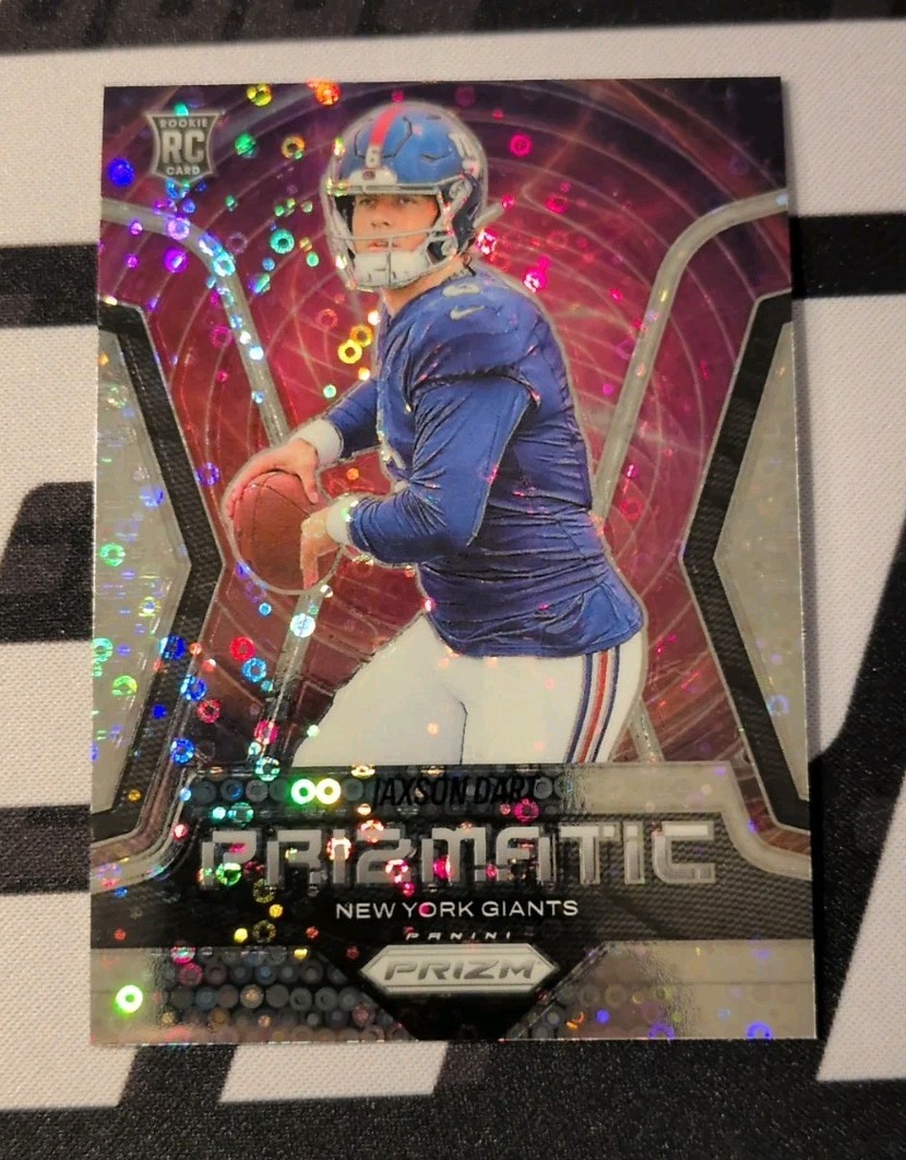 2025 Prizm No Huddle Jaxson Dart Prizmatic Disco Rookie – New York Giants RC