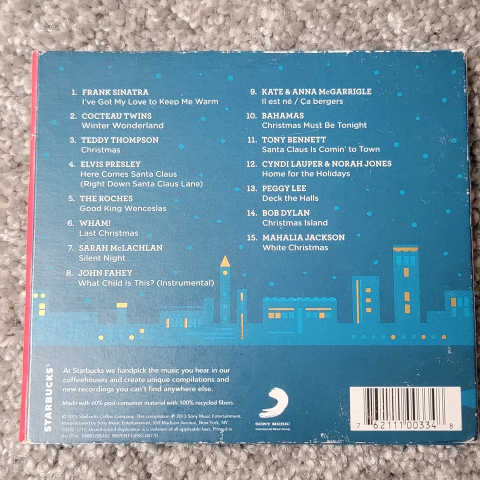 TIS THE SEASON CD, 2013 Starbucks/Sony Music Christmas Compilation  - Image 2 of 4