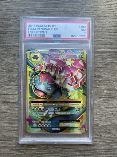 2016 Pokemon XY M Venusaur EX Evolutions #100 PSA 7