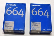 2 boxes 20 ea. Polaroid 664 BW ISO 100, sealed, expired in 01/2005, 04/2005