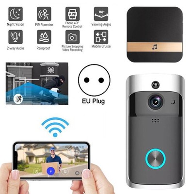 Chime Ring Drahtlose WiFi Türklingel Indoor-Glocke + Türklingel-Empfänger Neuer~