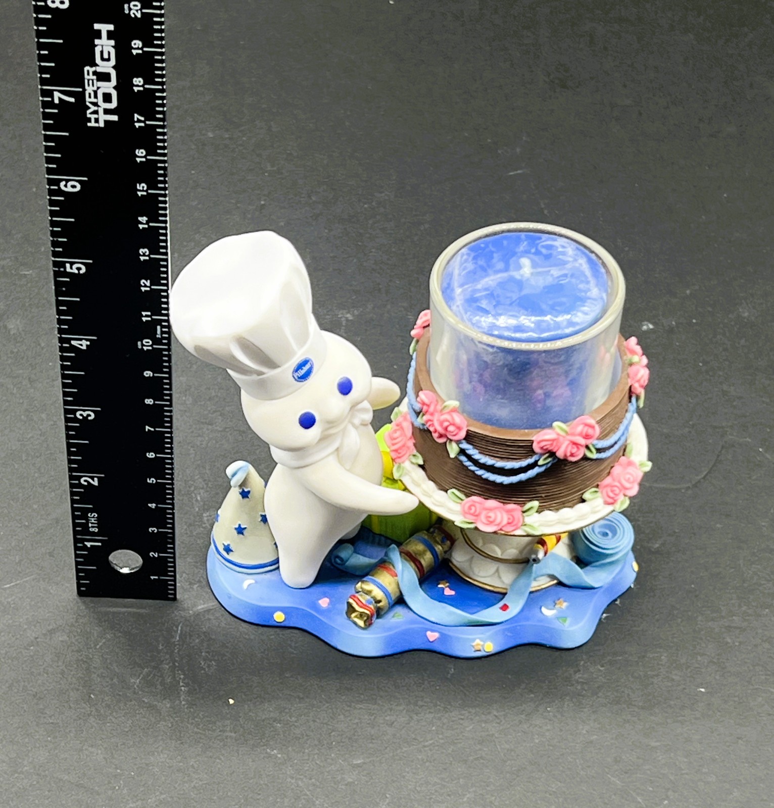 Pillsbury Doughboy Birthday Surprise Candle Votive Holder Figurine Danbury Mint