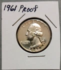 1961p Proof Washington Silver Quarter