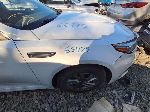 2019 KIA OPTIMA Right Passenger Fender Used 4DR Sedan White Local Pickup Only