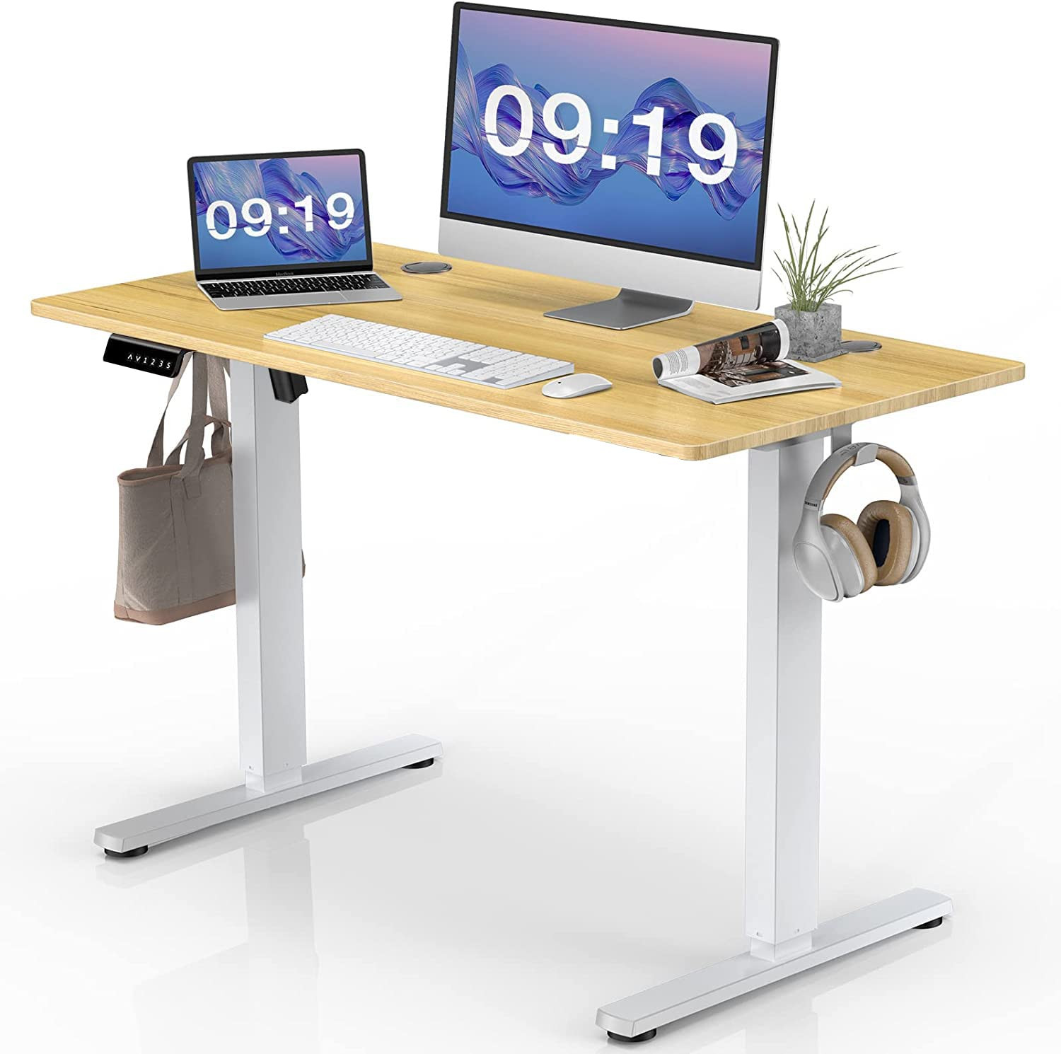 САМОДОВОЛЬНЫЙ стоячий стол, компьютерный стол с электрической регулировкой высоты размером 40 x 24 дюйма