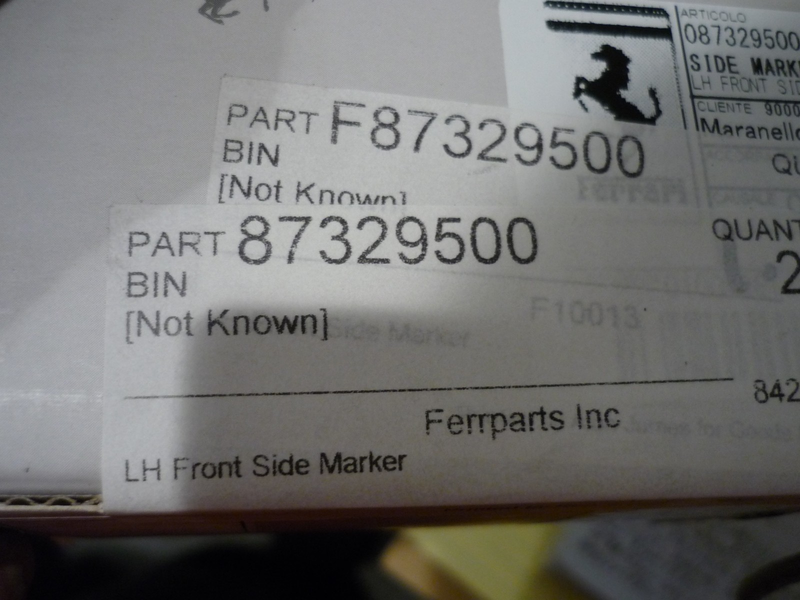 Ferrari 488,812,F8, Potofino,Roma, Others - LH Front Side Marker - P/N 87329500