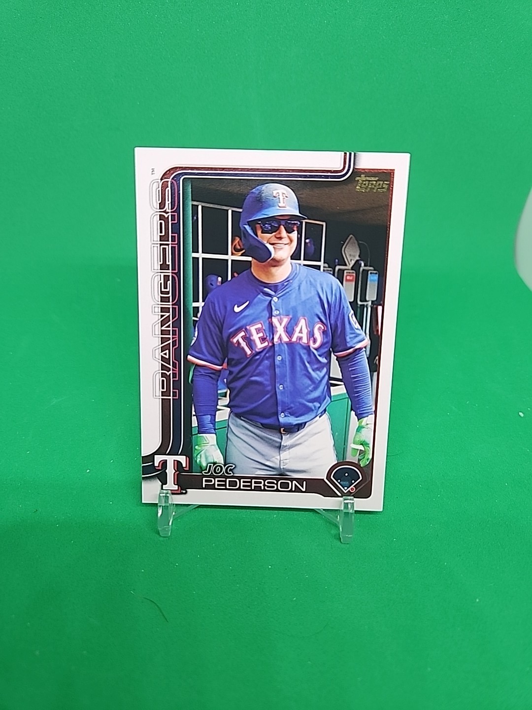2025 Topps Update Joc Pederson Golden Mirror Image Variation SSP #US125 Rangers